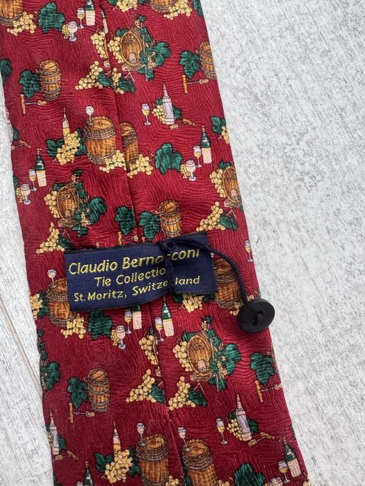 Вінтажна краватка claudio bernasconi винтажный галстук