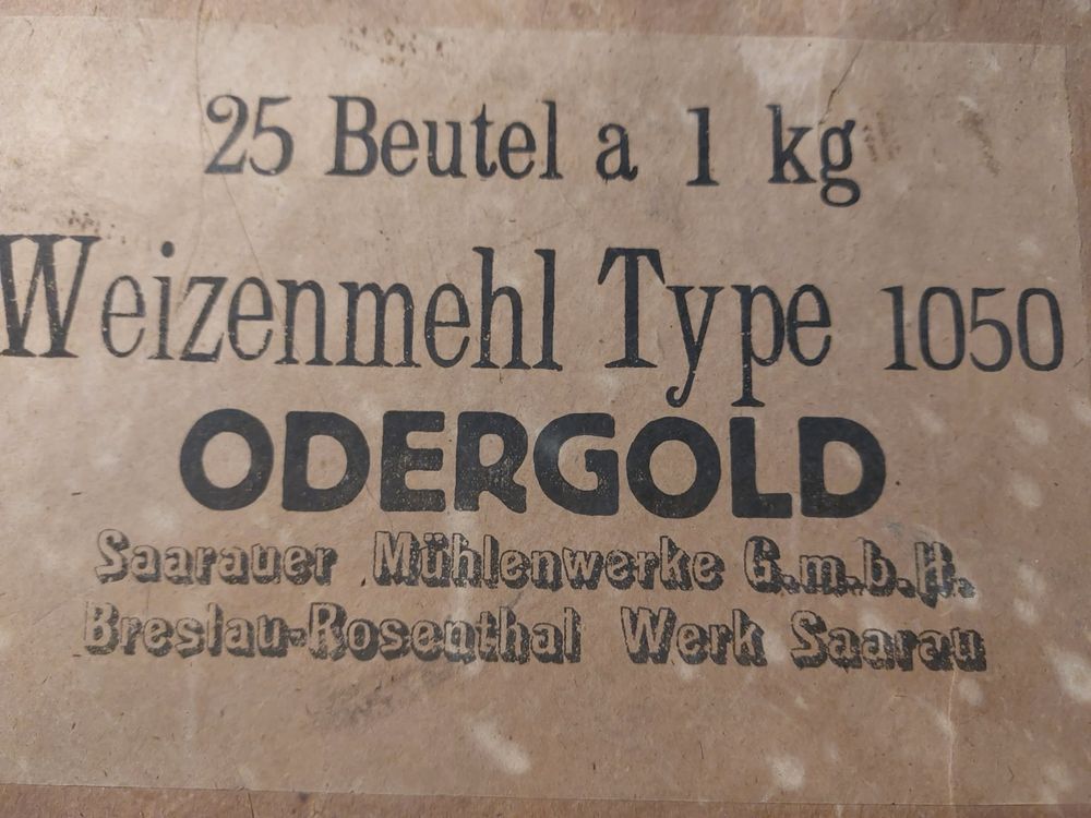 Stare niemieckie przedowojenne oznaczenie mąki