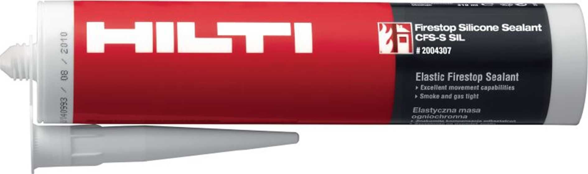 Silikon Przeciwpożarowy Hilti CFS-S SIL - 11 sz. w cenie 10 szt.