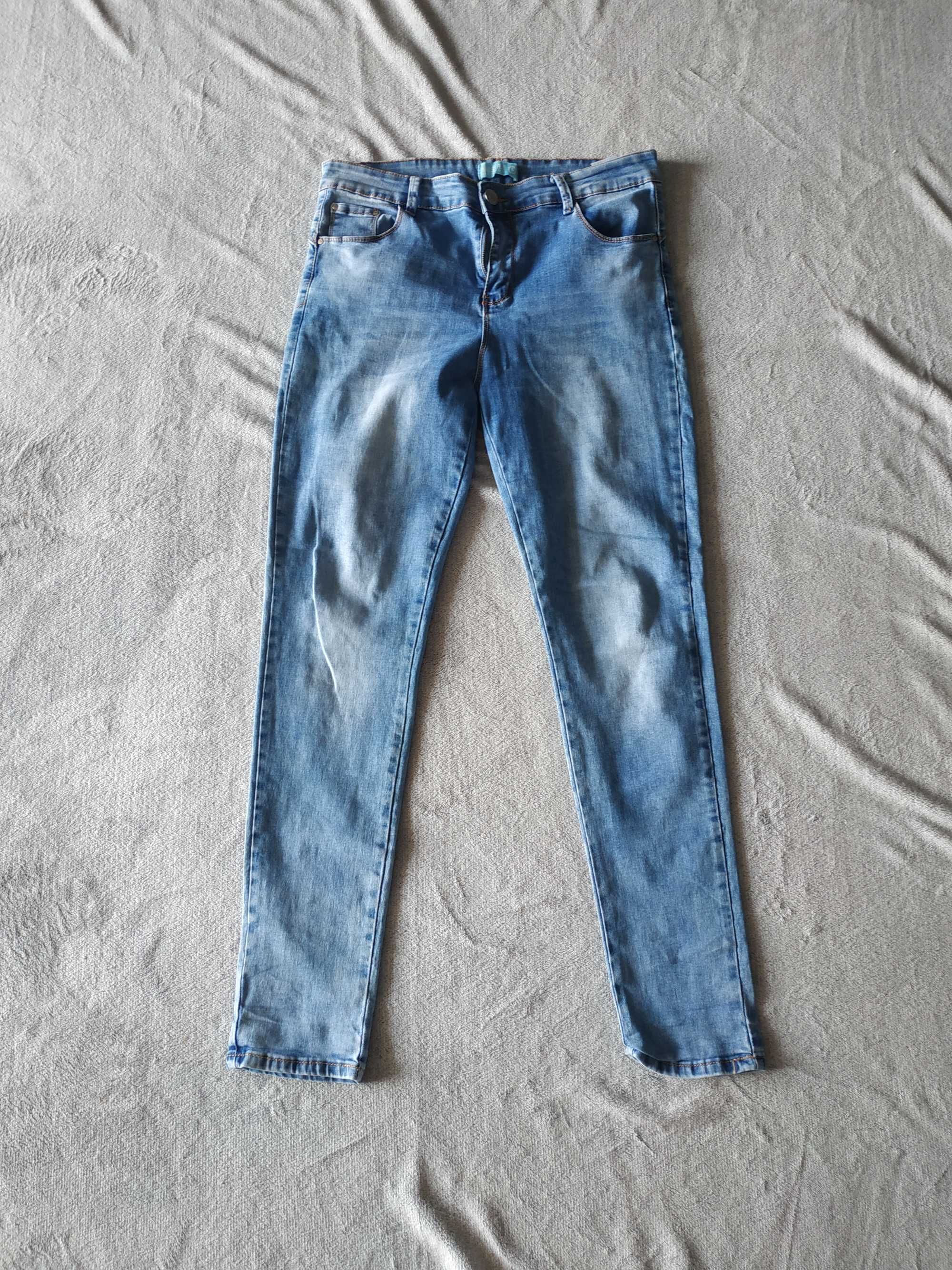 Spodnie damskie jasny dżins jeans