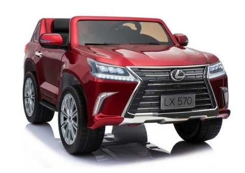 Pojazd na Akumulator LEXUS DK-LX570 Czerwony Lakierowany 4x4 MP4