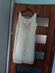 Kremowa sukienka woman kobieta tanio cheap summer lato spring impreza