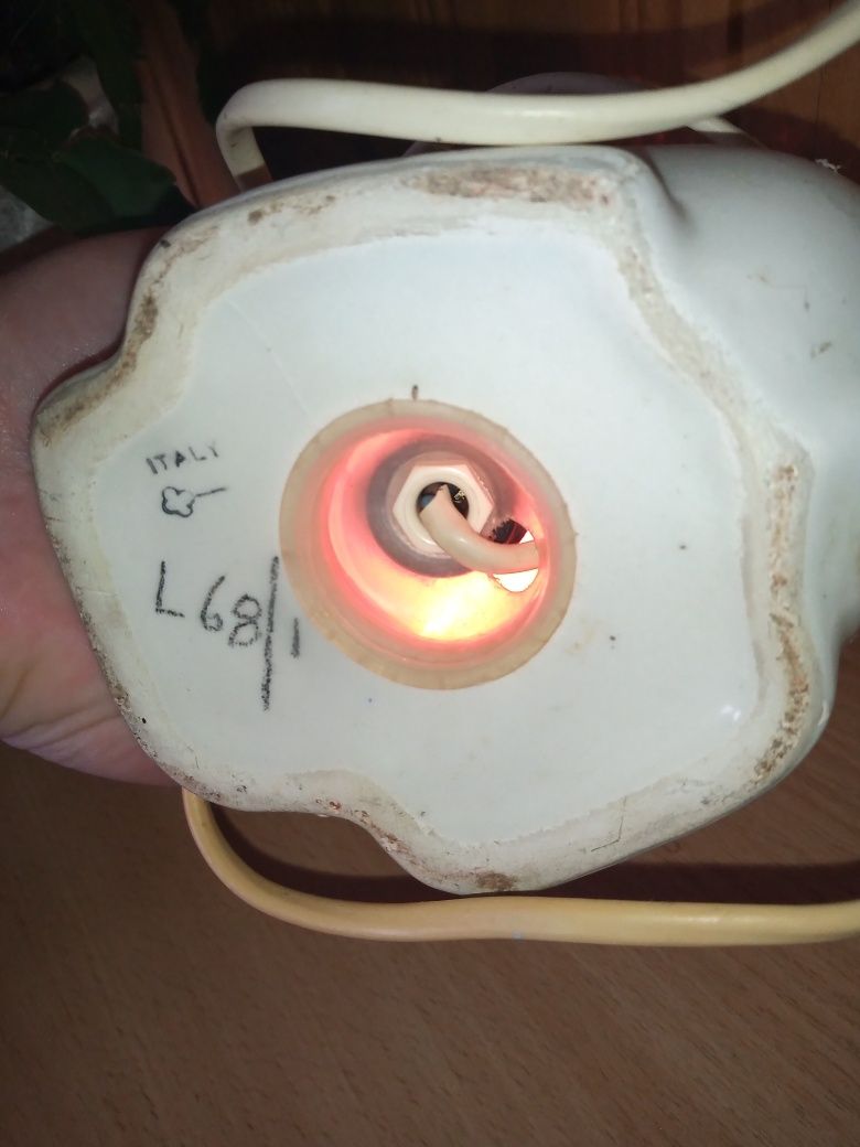 Lampka nocna retro PRL kot