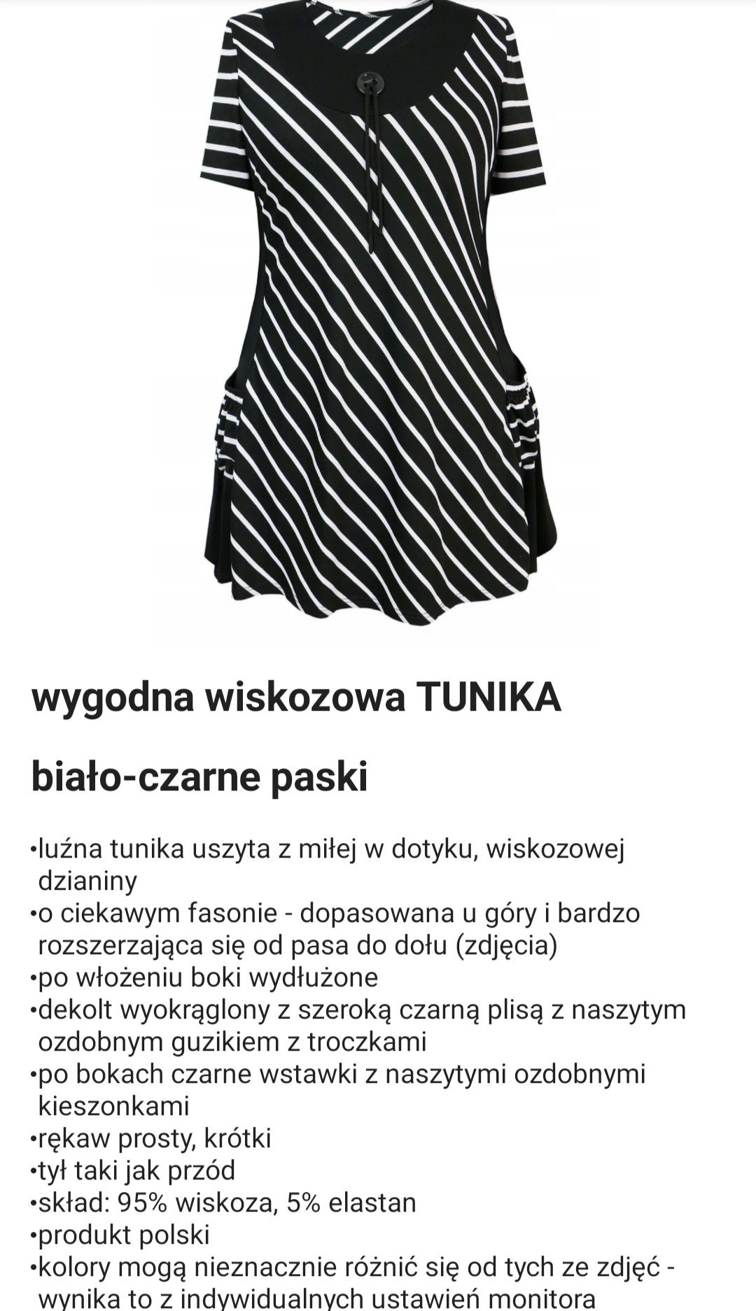 Tunika wyszczuplająca Polskiej produkcji 3XL Babababie