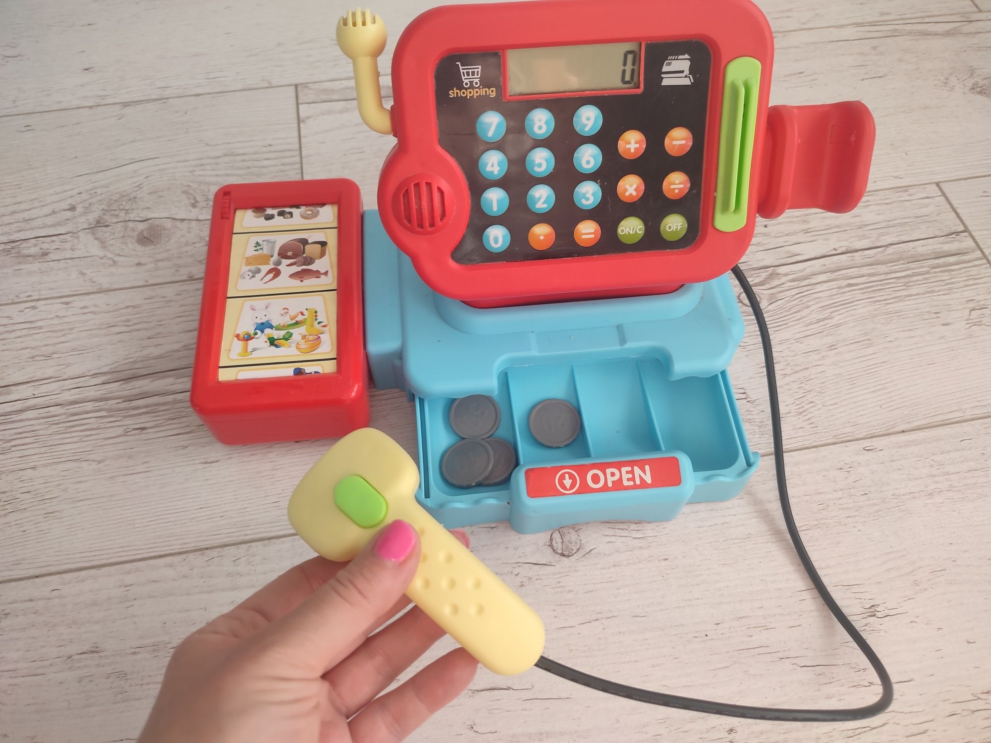 Zabawkowa kasa fiskalna i terminal