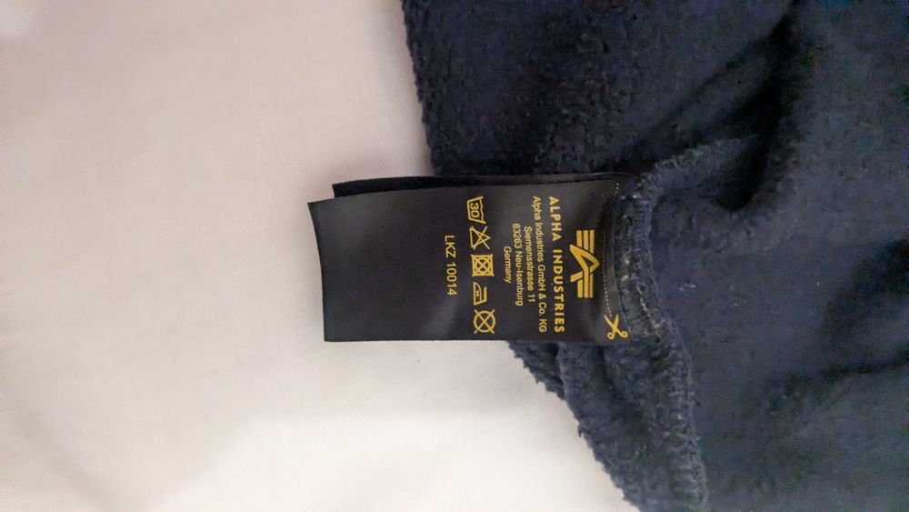 Кофта alpha industries