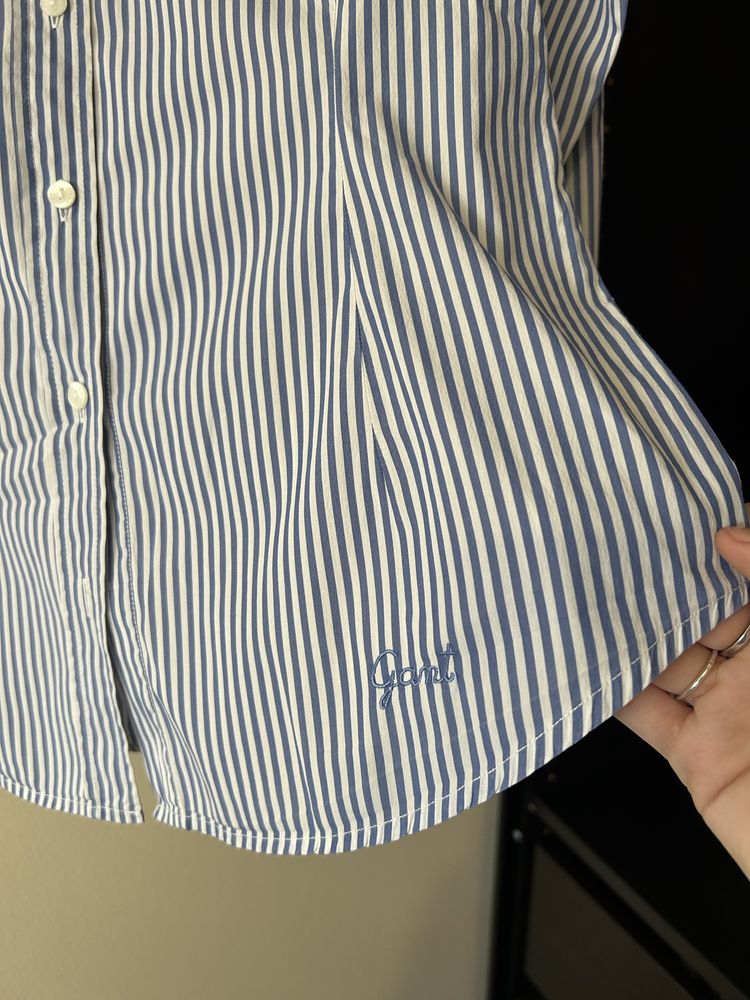 Camisa riscas azul GANT