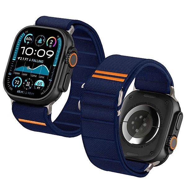Pasek Tech-Protect Nylon Slip na Apple Watch 44 / 45 / 46 / 49 mm - gr