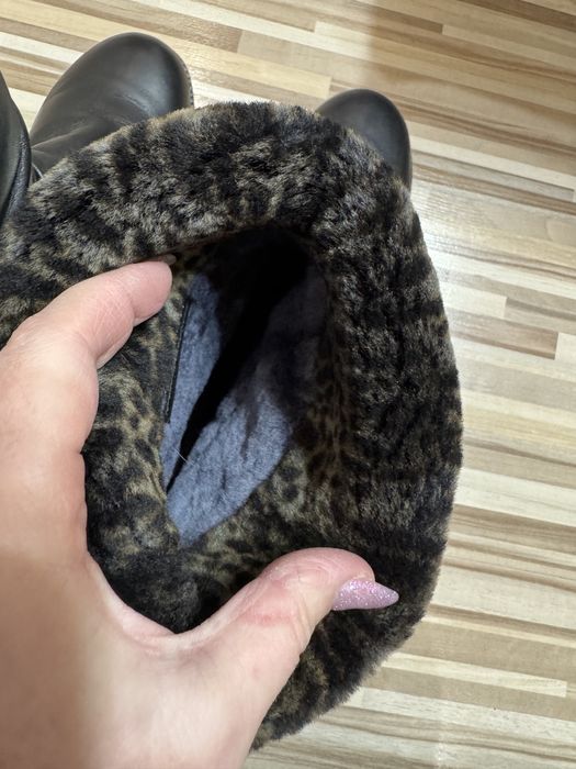 Женские зимние полусапжки сапоги ботинки кожа натуральная цигейка 38