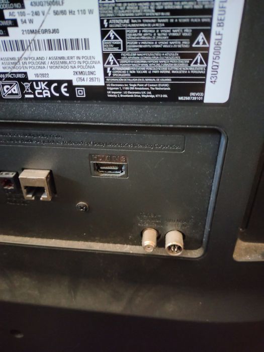 TV UHD 4K LG 43UQ75006LF