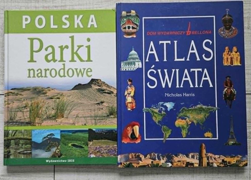 Albumy Polska Parki Narodowe i Atlas Swiata