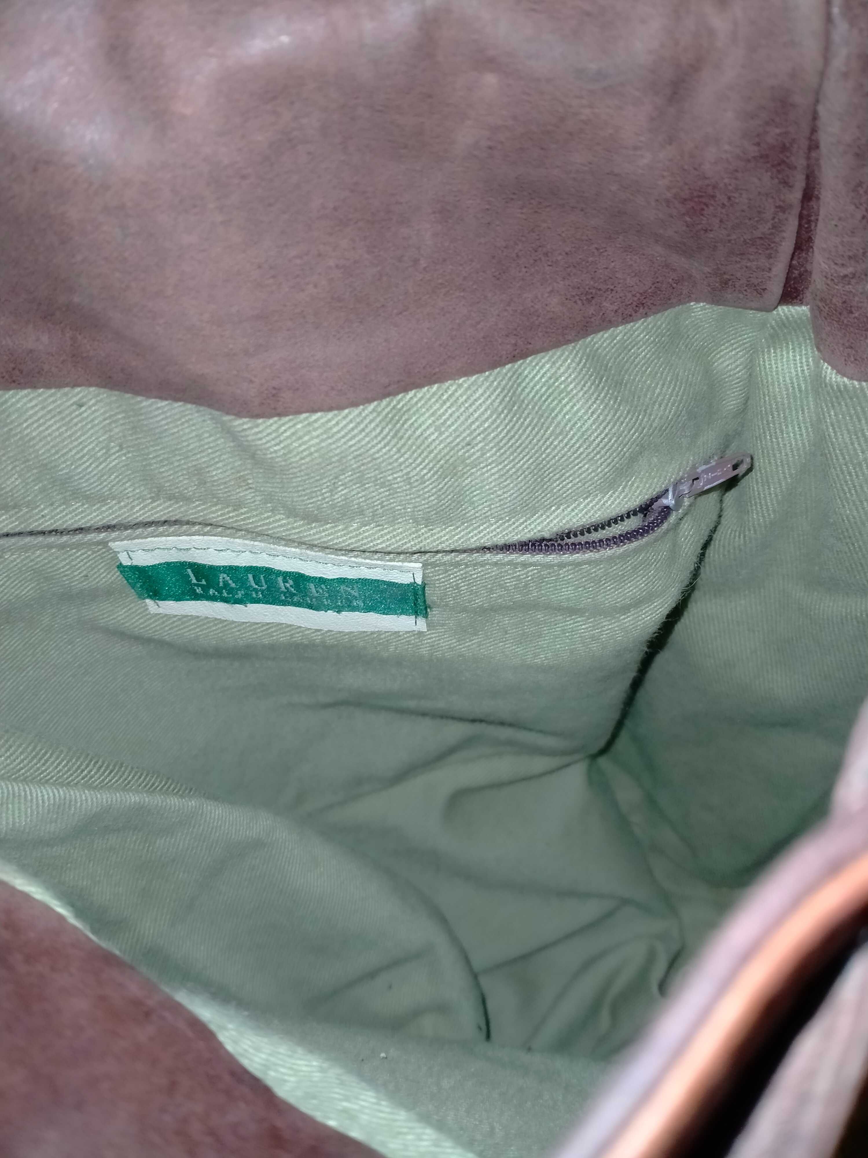 Plecak Ralph Lauren skóra