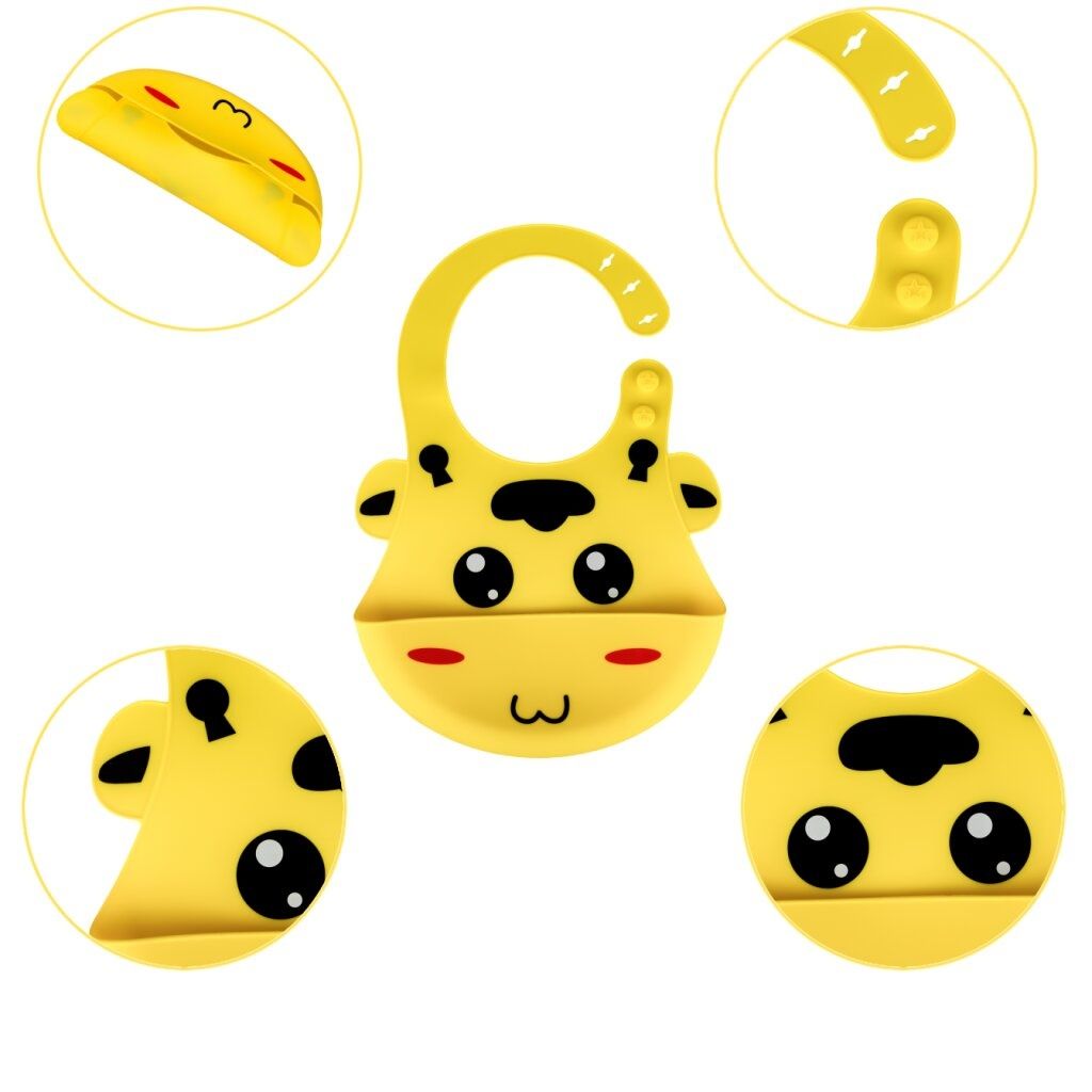 Новый силиконовый нагрудник слюнявчик zupo crafts