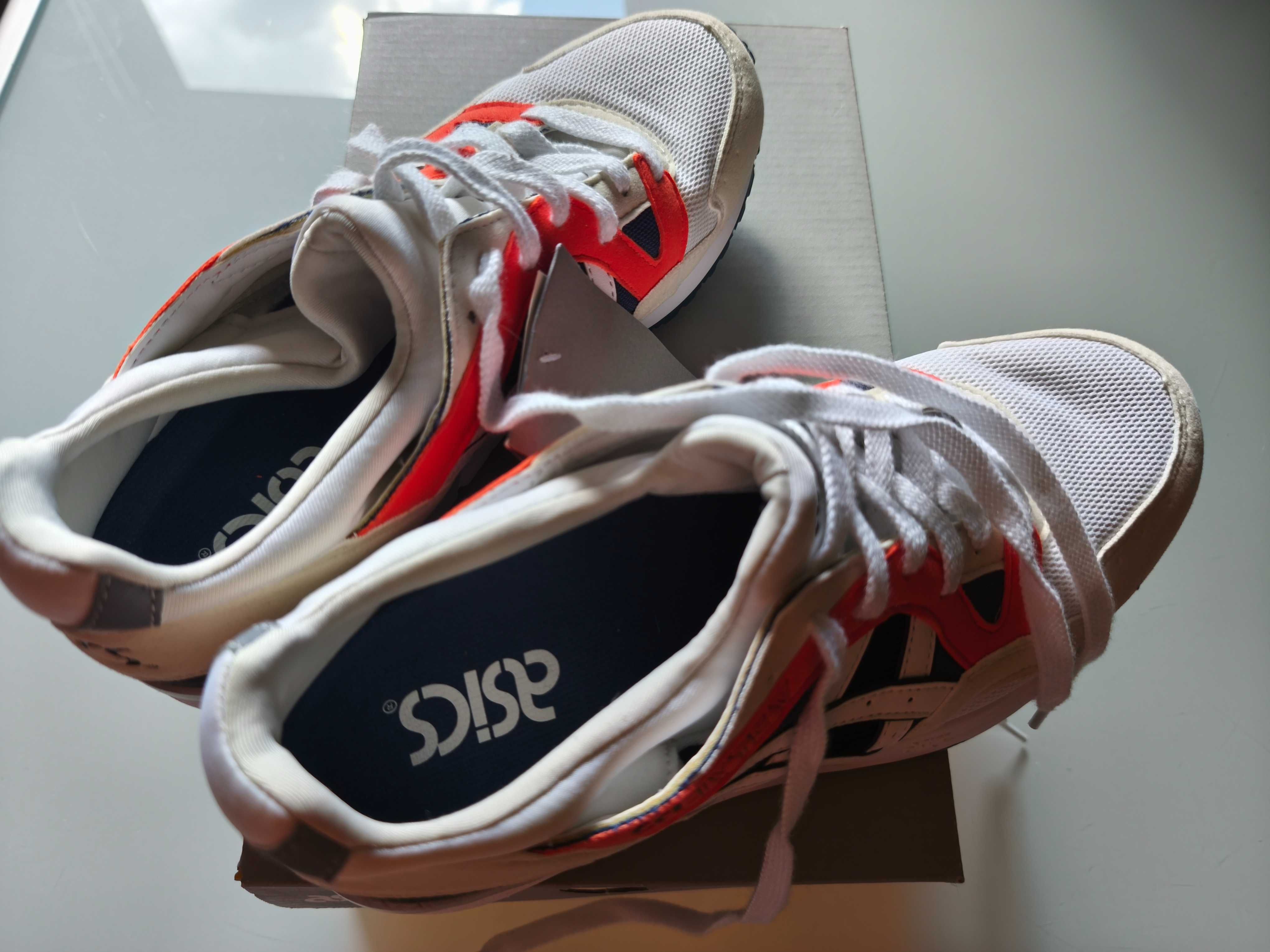 asics GEL LYTE V biało pomarańczowe NOWE okazja
