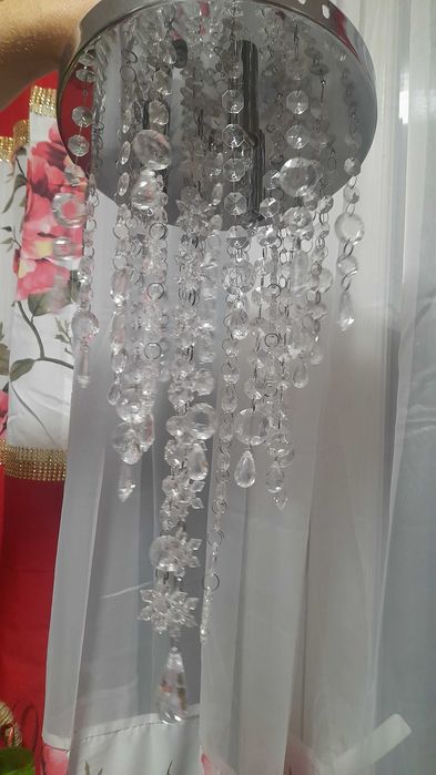 Żyrandol, lampa sufitowa kryształowa