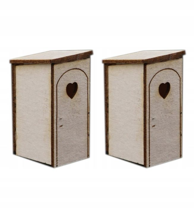 WC Wychodek wygódka sławojka TOI TOI toaleta H0 2szt