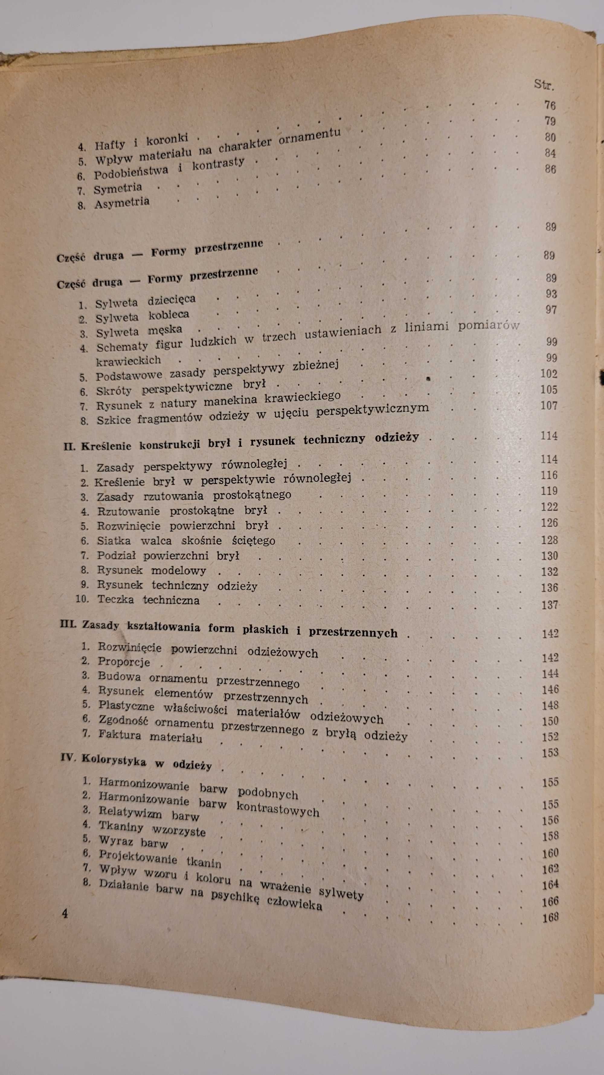 Rysunek zawodowy dla szkół odzieżowych, Czurkowa, Ulawska-Bryszewska