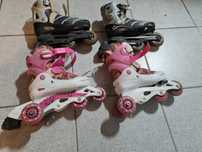 Dois pares de Patins em linha