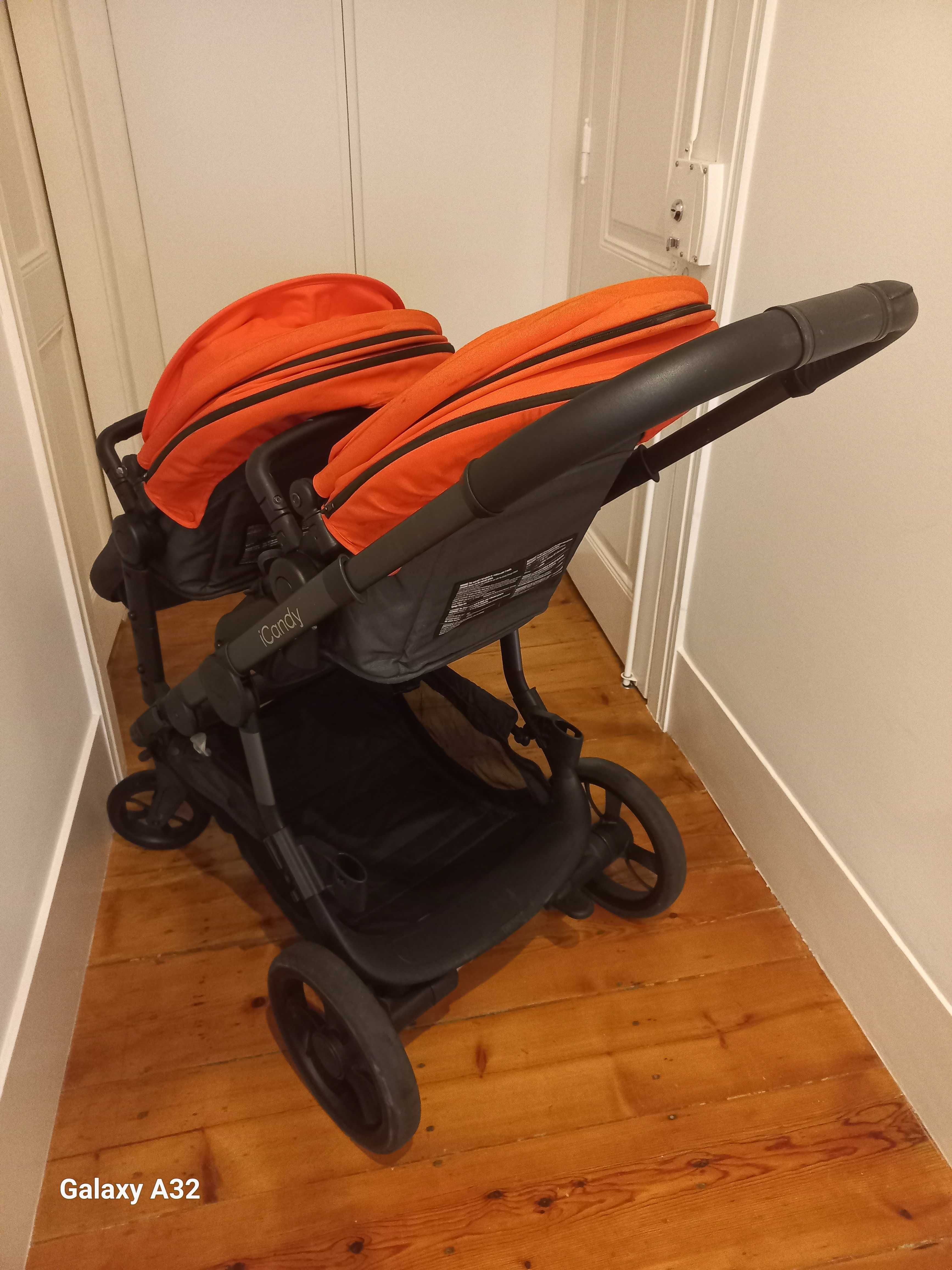 Carrinho de bebe para gémeos ou 2 crianças da iCandy