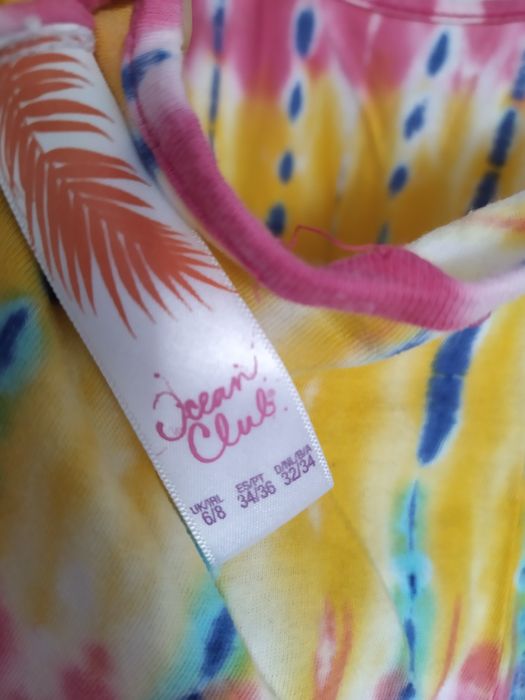 kolorowy top na cienkich ramiączkach XS S