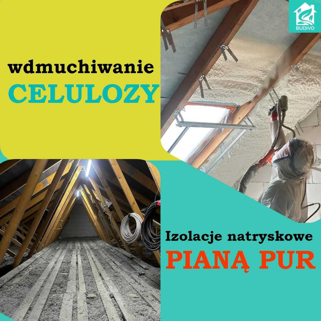 Pianka PUR i Celuloza–Skuteczne ocieplenie poddasza, ocieplanie stropu
