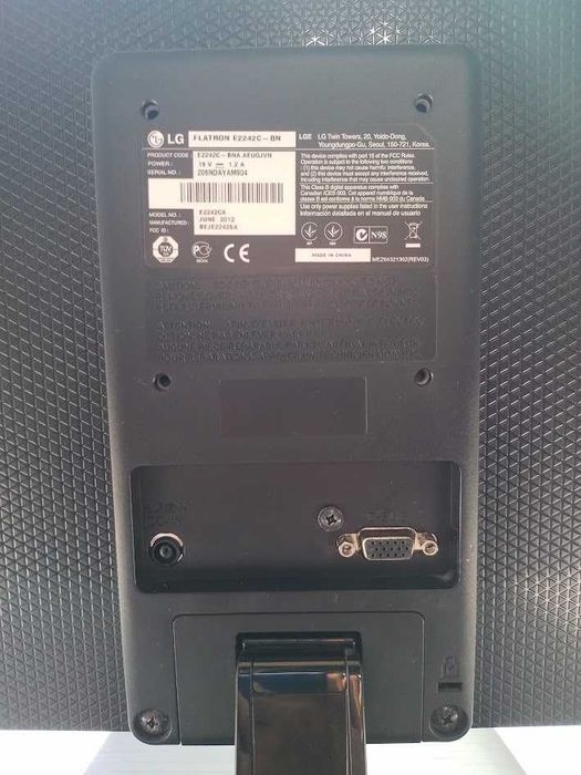 Монитор LG Flatron E2242C-BN