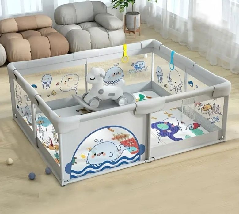 Манеж великий з рибками, автокрісло