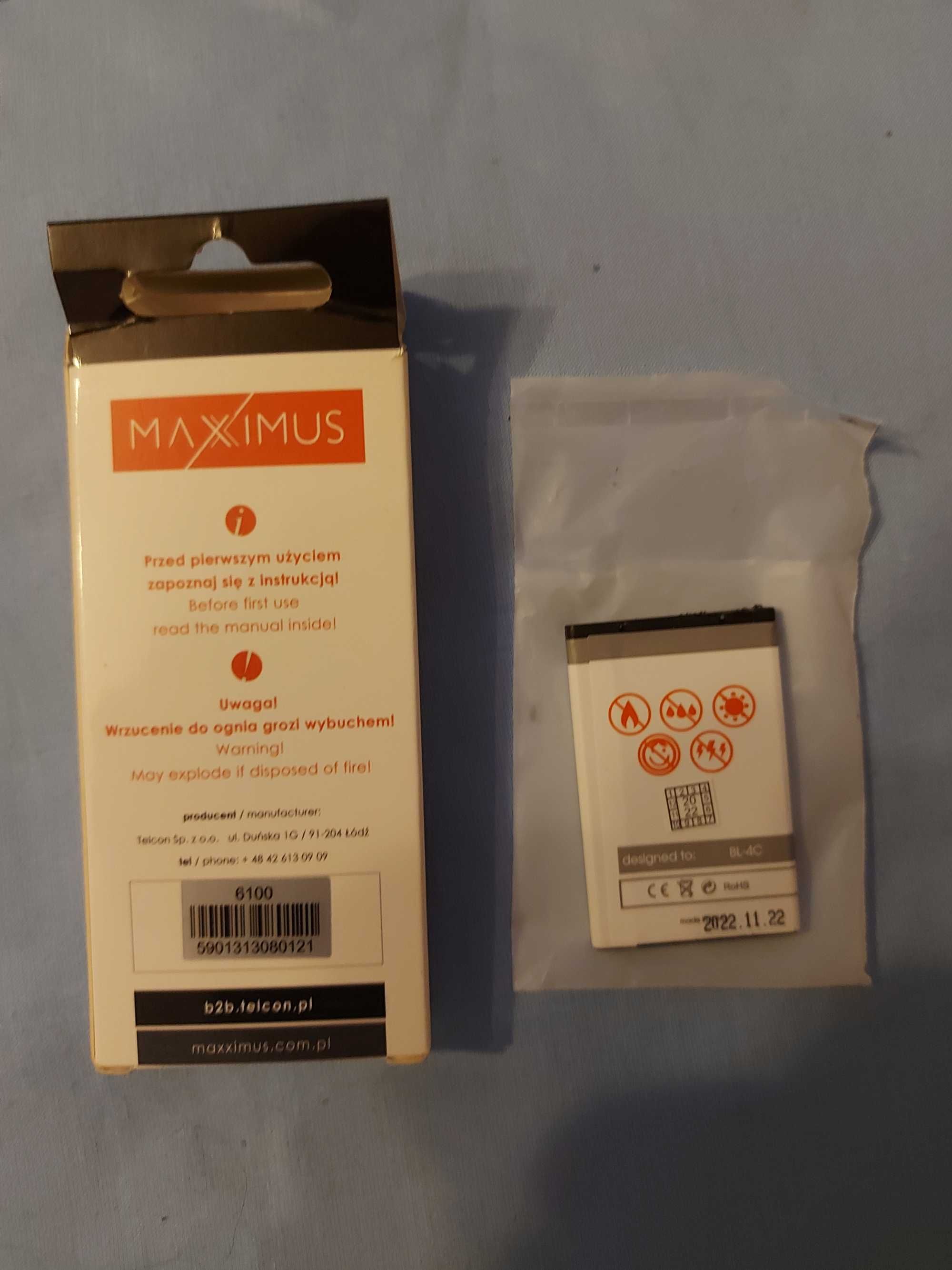 Bateria Maxximus 1250mah do Nokia 6100