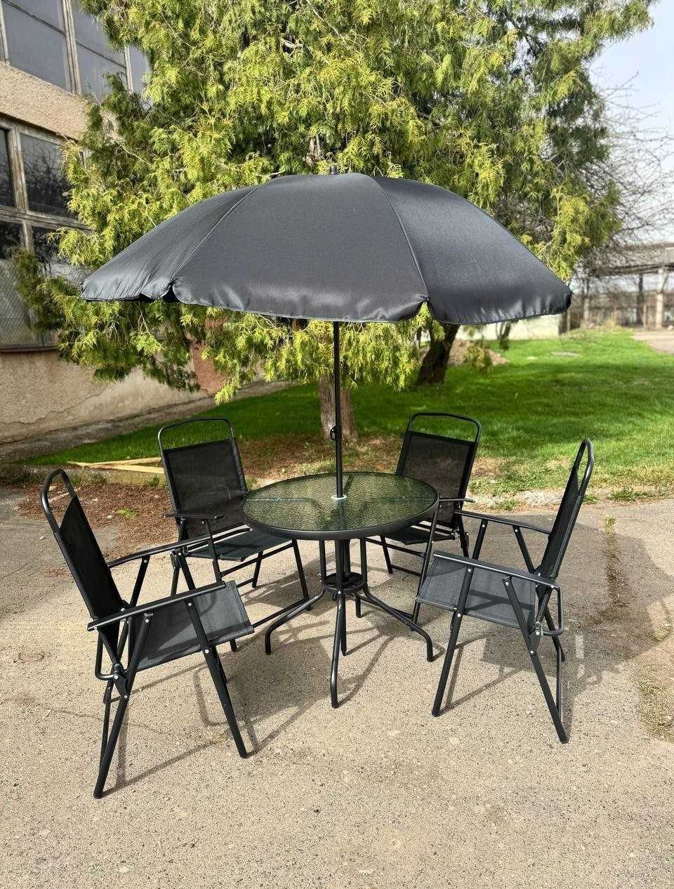 Садовая мебель стол стулья зонт 6 в 1