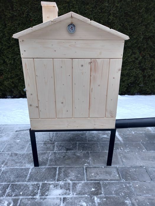 Wędzarnia ogrodowa drewniana 60 x 60 cm