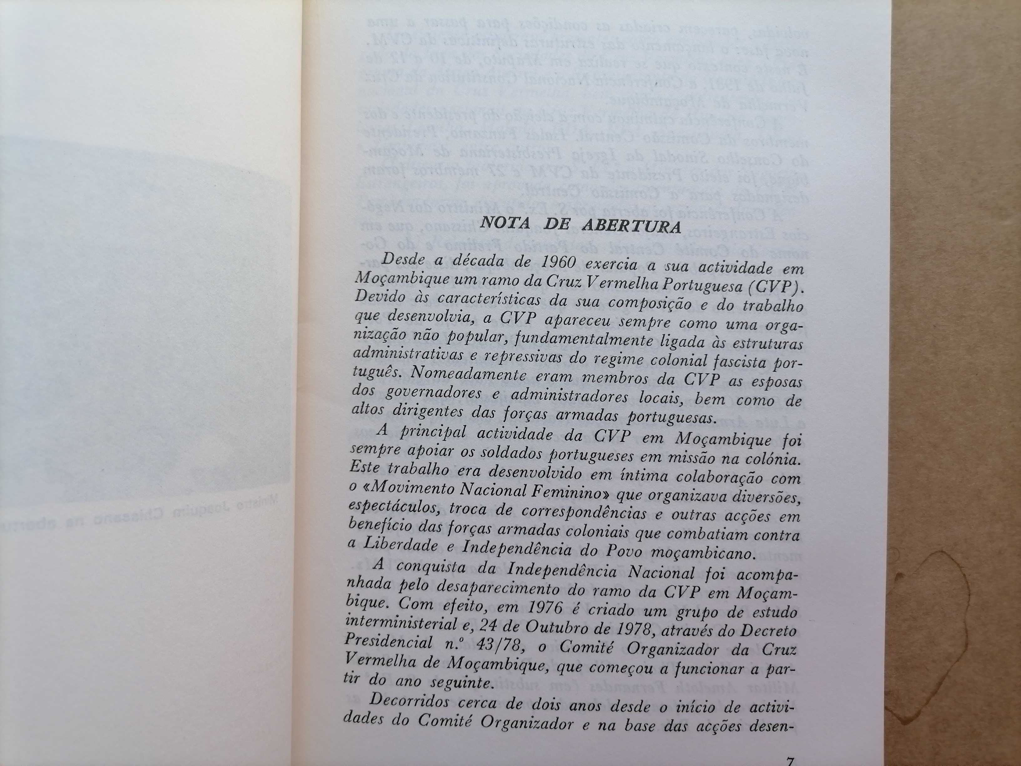 República Popular de Moçambique CRUZ VERMELHA DE MOÇAMBIQUE 1981