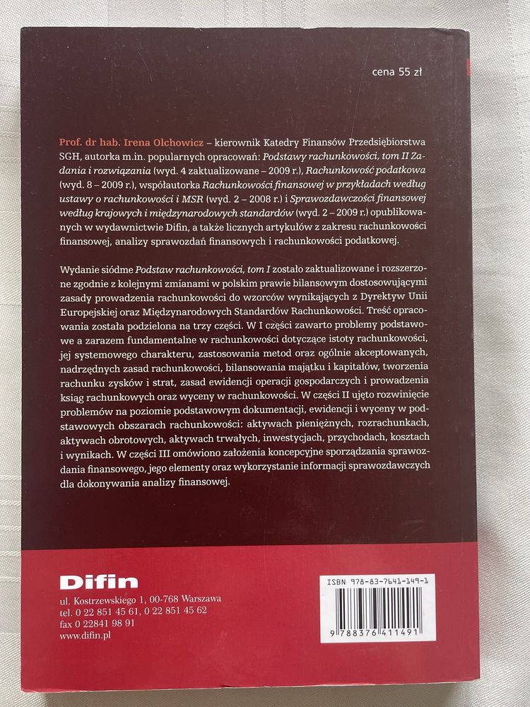 Podstawy rachunkowości. Wykład. Wydanie 7.