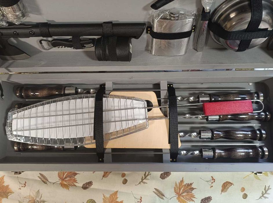 Набір шампурів у деревяному кейсі ЦІНА АКТУАЛЬНА