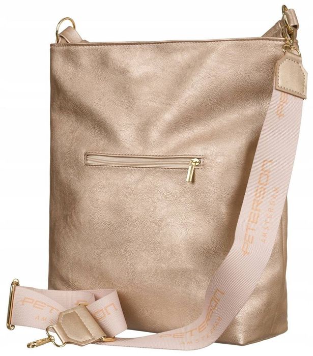 duży shopper a4 z szerokim paskiem - peterson