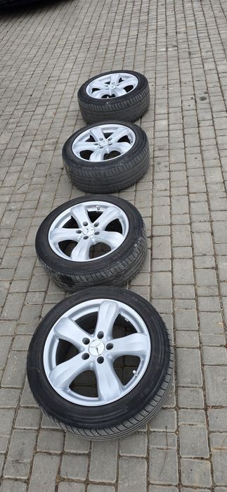 Комплект колес, стояли на Мерседес 211, 225/50/R17