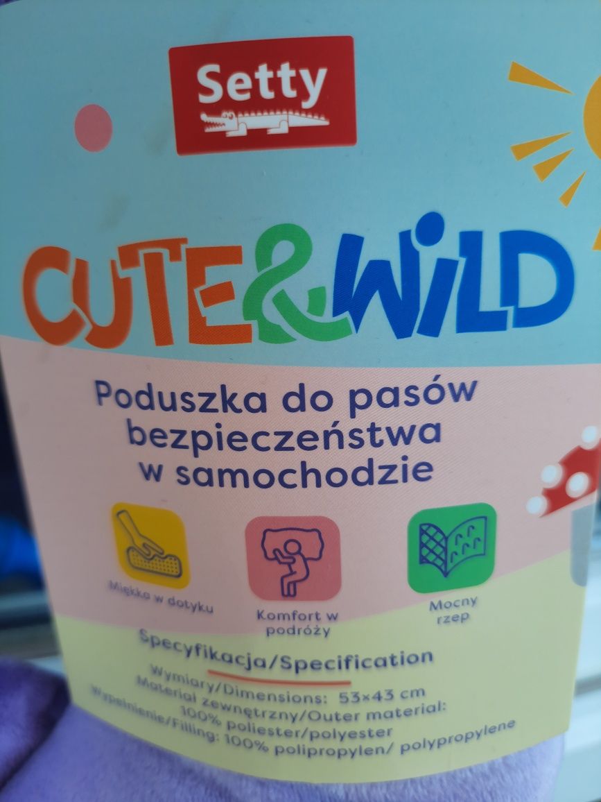 Zestaw podróżny-dziecięcy: poduszka na szyję Spokey i do pasów Setty