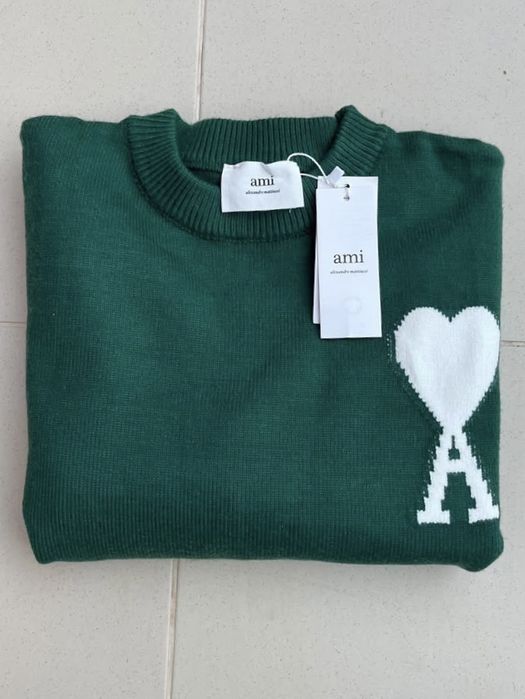 Sweat Ami Paris verde escura