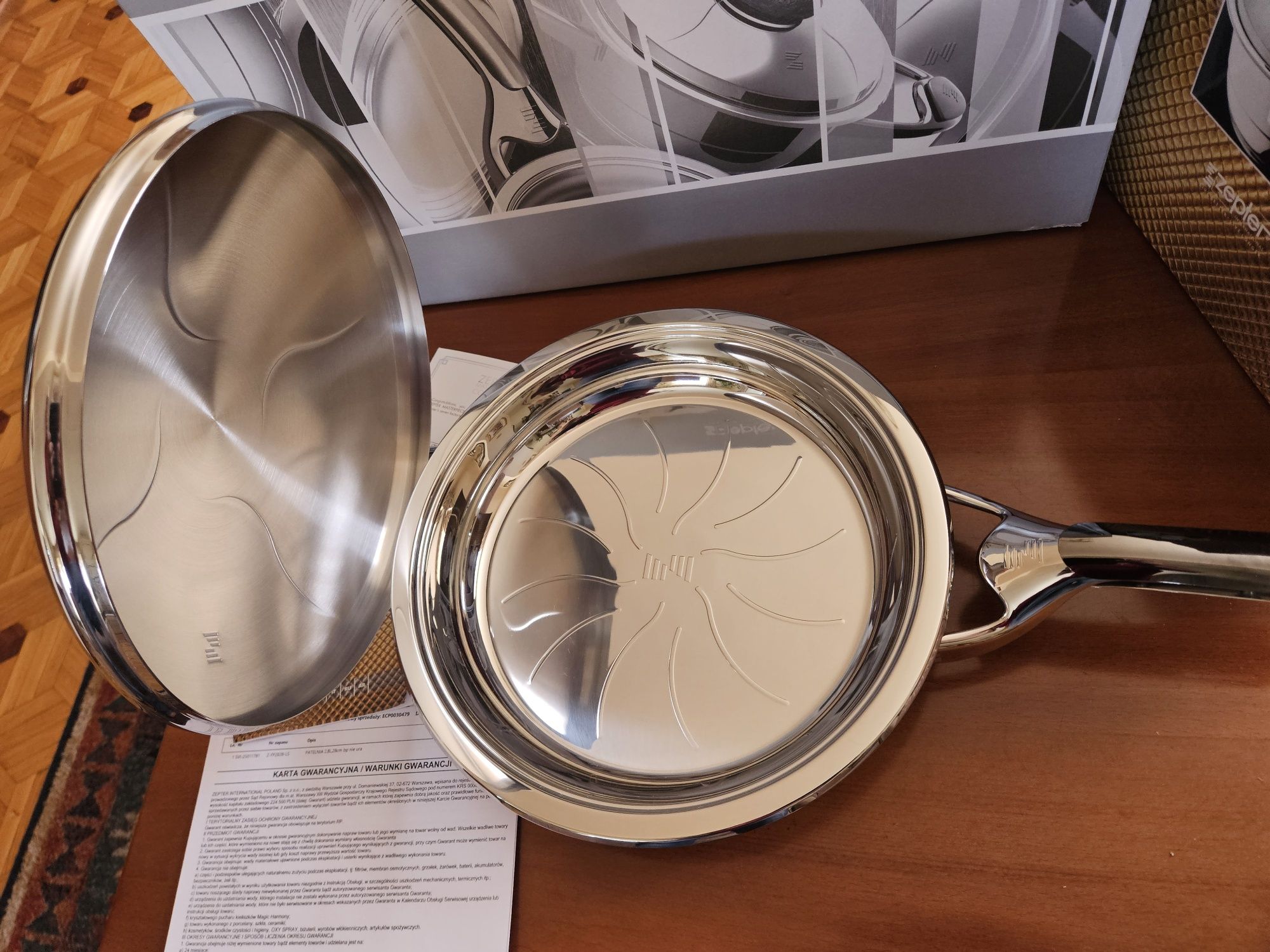 Nowa patelnia 2,8L 28cm firmy Zepter-indukcja