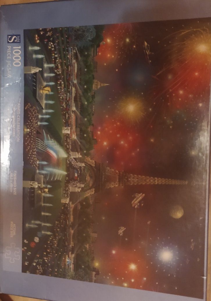 WHSmith Puzzle Sylwester Nowy Rok w Paryżu 1000 elementów jigsaw