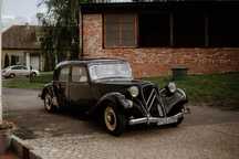 Samochod do slubu auto do ślubu retro klasyk vintage zabytkowy czarny