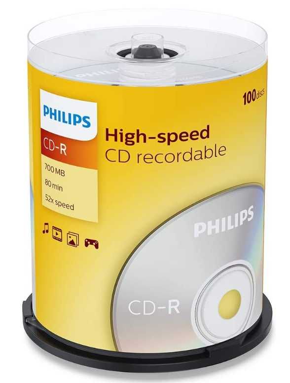 Philips CD-R płyty 99szt 700MB 52x 80MIN BOX