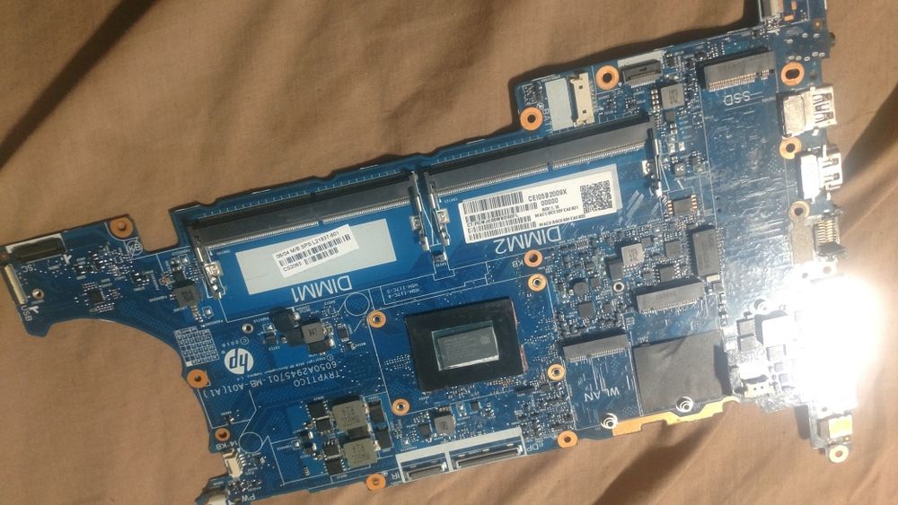 материнська плата ноутбука hp elitebook 755 g5 ,
