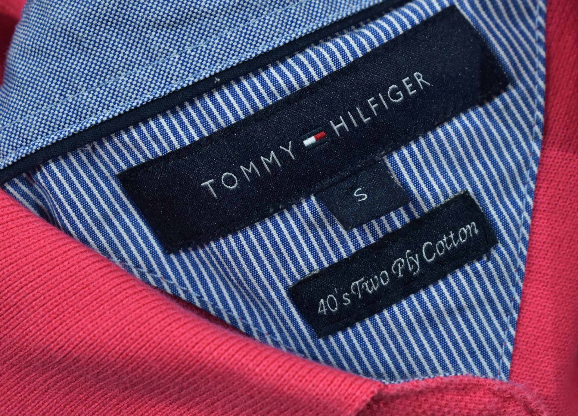 TOMMY HILFIGER 40's Two Ply Koszulka Polo / S