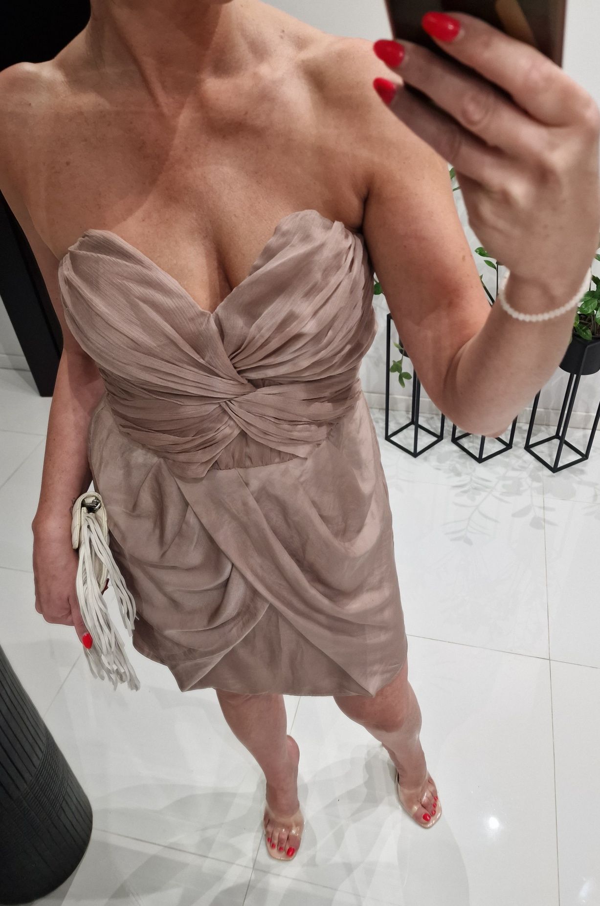 Sukienka H&M 38 M 36 wesele gorsetowa mini
