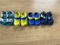 Sandałki chodaki klapki crocs 24 25 26 adidas zestaw