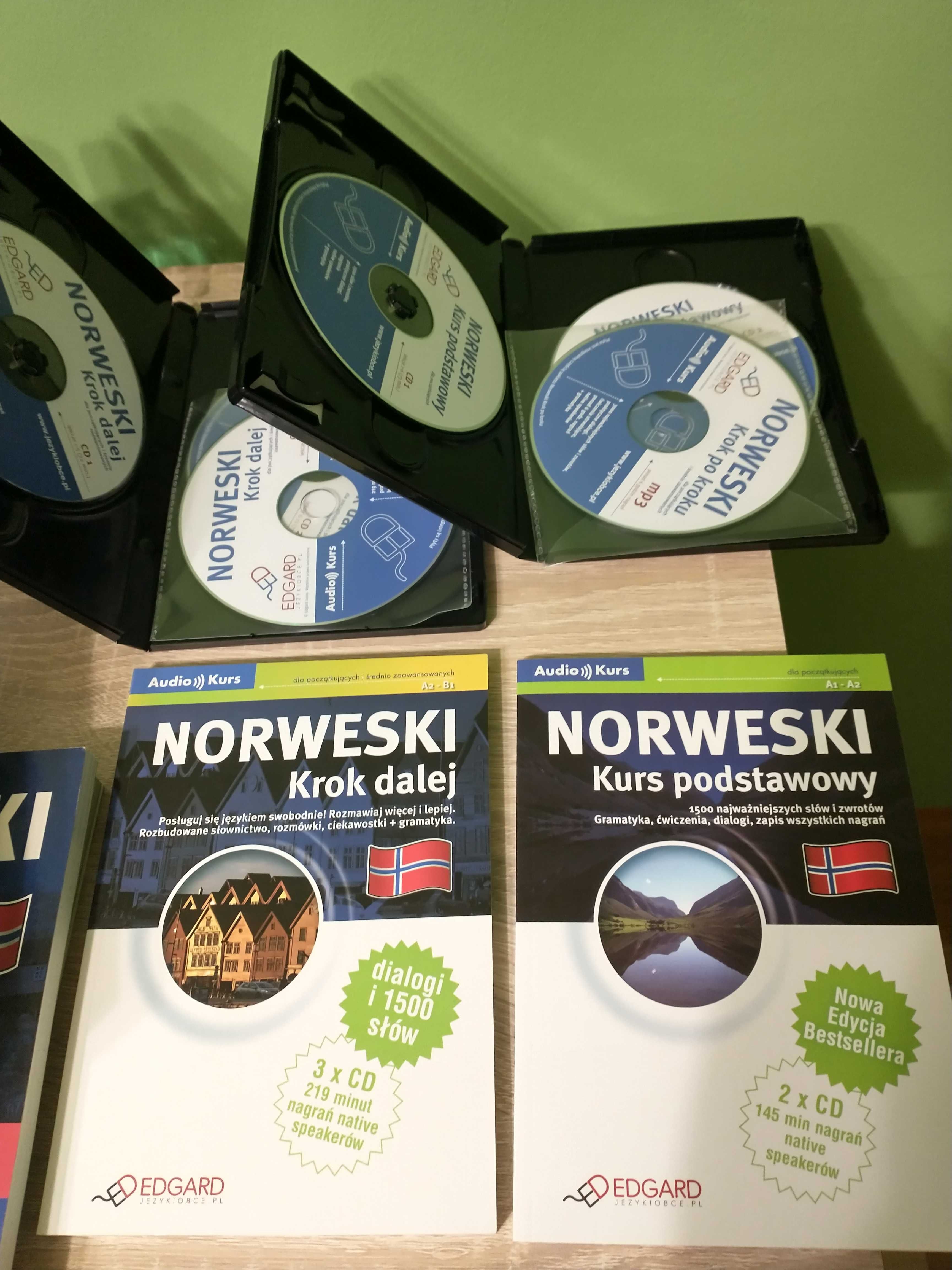 Książki kurs Norweskiego z płytami CD
