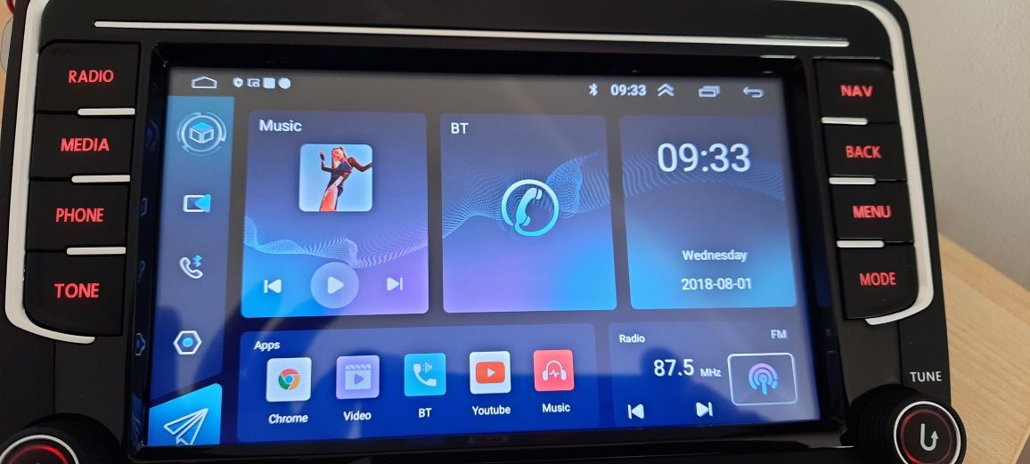 Штатна магнітола VW фольцваген  з  carplay  та КАМЕРОЮ  В ПОДАРУНОК!