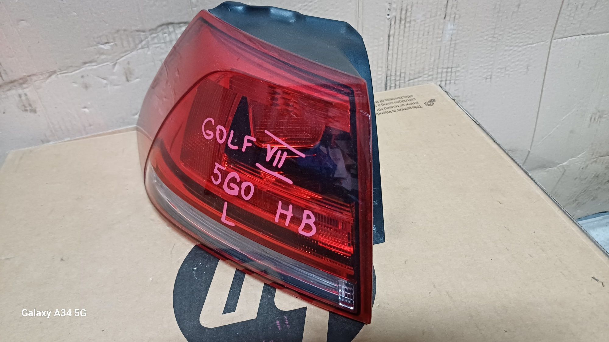 Lampa tylnia lewa wolkswagen golf VIl HB 13r