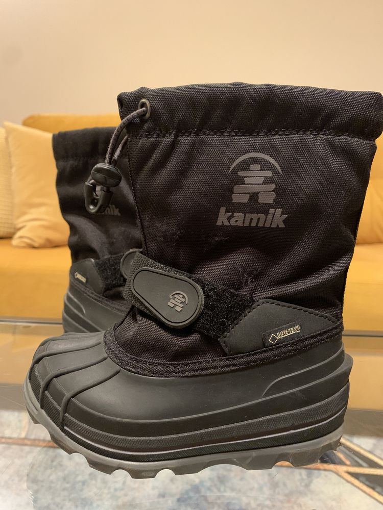 Śniegowce buty zimowe ciepłe Kamik Waterbug8G NK8805-BLK GORE-TEX 25