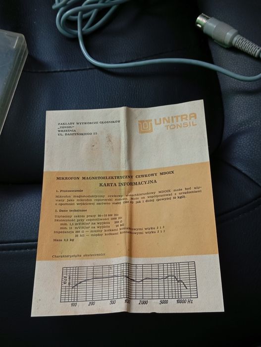 UNITRA Tonsil mikrofon